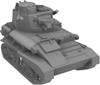 Mussini WWII British Light Tank Resin Kit 1/100 Mk.VI (2 Pieces) MM100-008 (Tank)