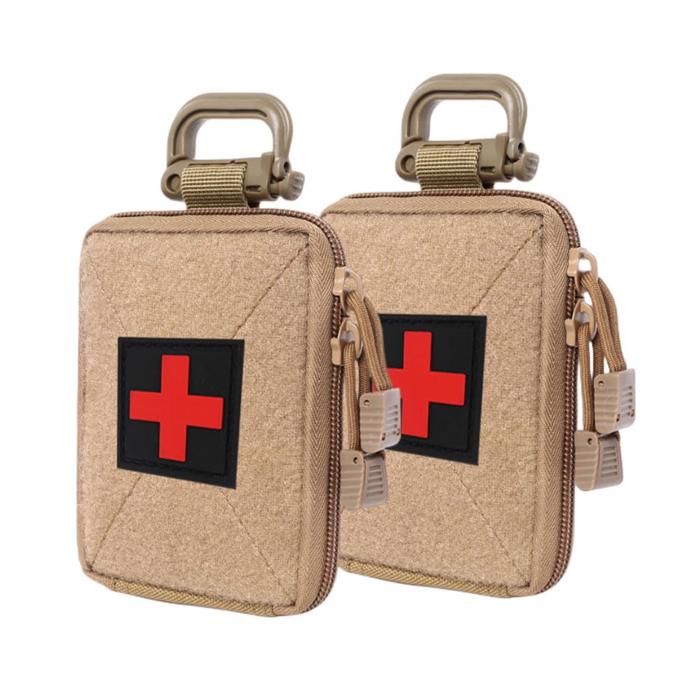 SEKIDAR Multifunctional Medical Survival Survival Game Military Style Wallet Accessory Storage Waist Fanny Pack Accessory Water Pack of 2 Pouch,