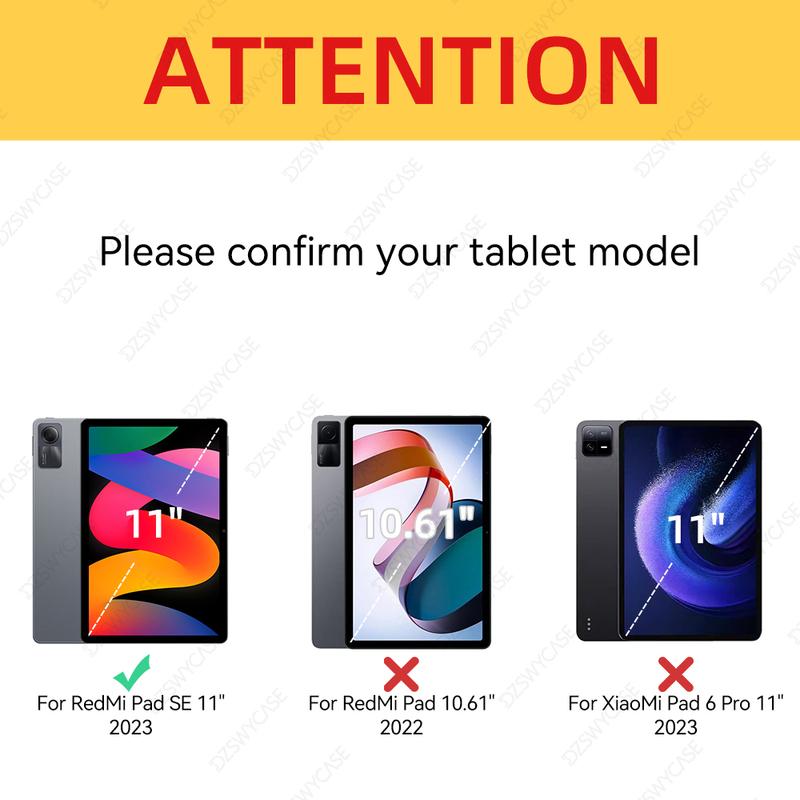 Case for Xiaomi Redmi Pad SE 11", Slim Cover Stand Shell 2023 Leather Protective Cover Magnetic Case Auto Sleep / Wake