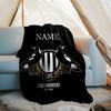 Customizable Football Throw Blanket – Personalized Name, All-Season Cozy Snug Blanket, Machine Washable, Personalized Blanket