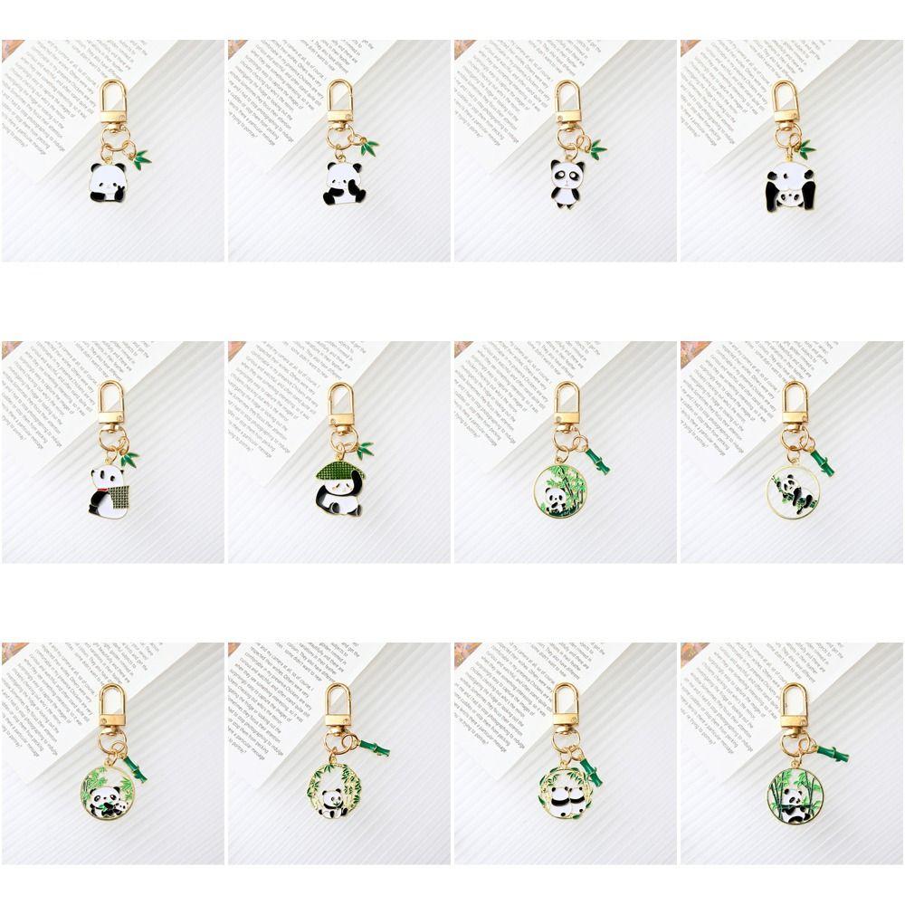 Cute Cartoon Panda Keychain Pendant Bag Key Chain Doll Acrylic Key Pendant Festival Decoration Pendant Cute Keychain Accessories
