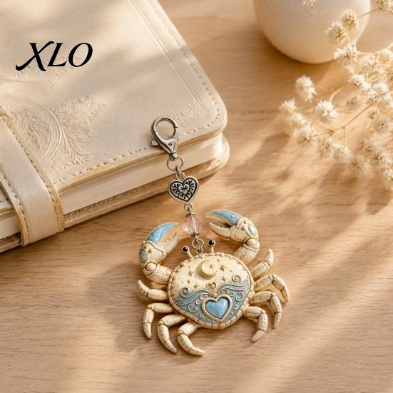 12 Star Sign Keychain Zodiac with Keepsake Card, Card Pendant, Backpack Handbag Purse Charm, Inspirational Gift for Men Women Pendant
