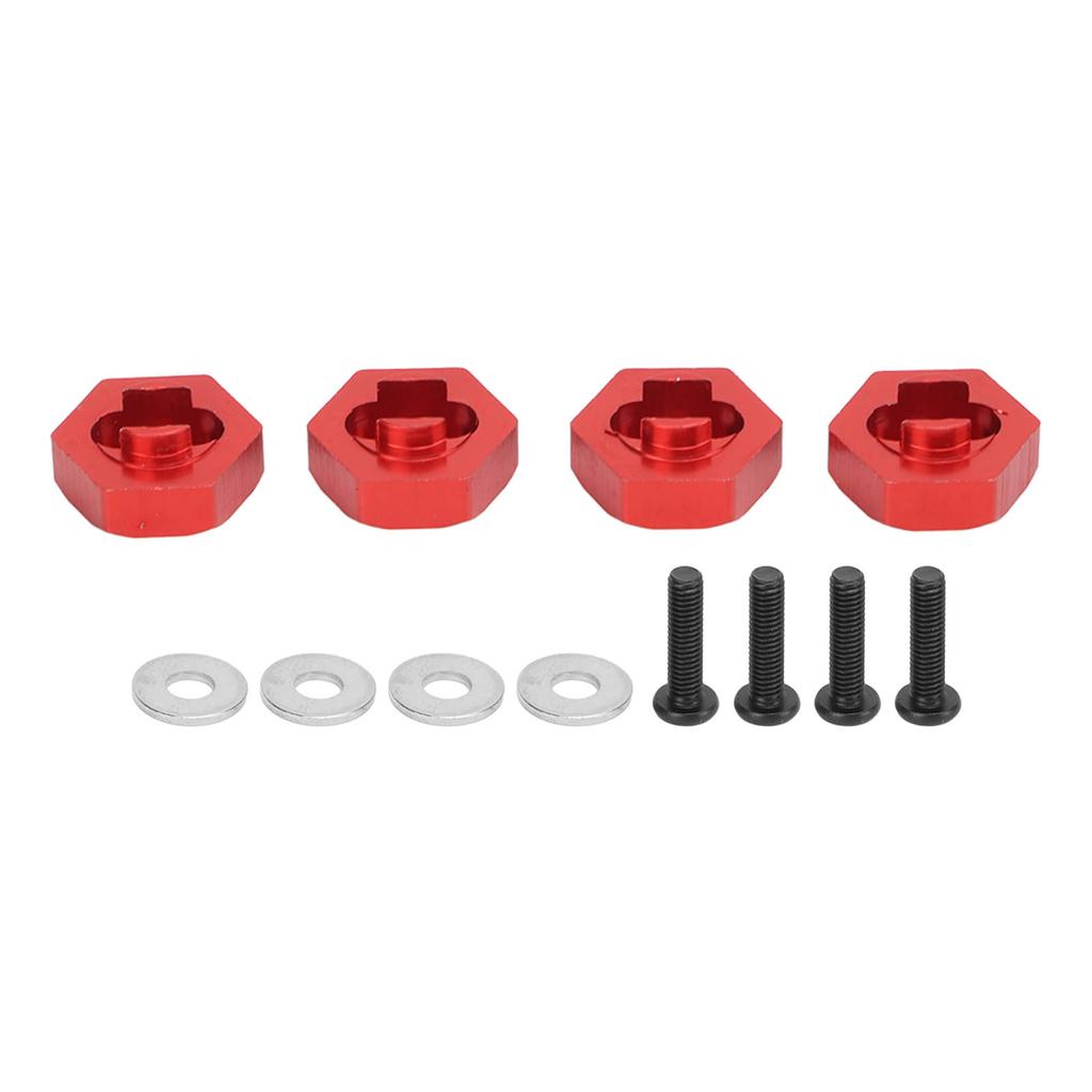 4PCS Wheel Hex Hub Adapter Aluminum Alloy Wheel Hex Coupler for LaTrax Teton 1Celsius18 RC Truck