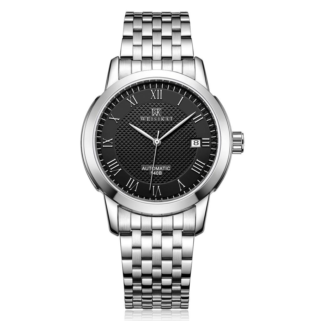 WEISIKAI 140B Мужские часы Новые роскошные мужские часы топ-бренда с коробкой Водонепроницаемые светящиеся календари Автоматические мужские механические часы