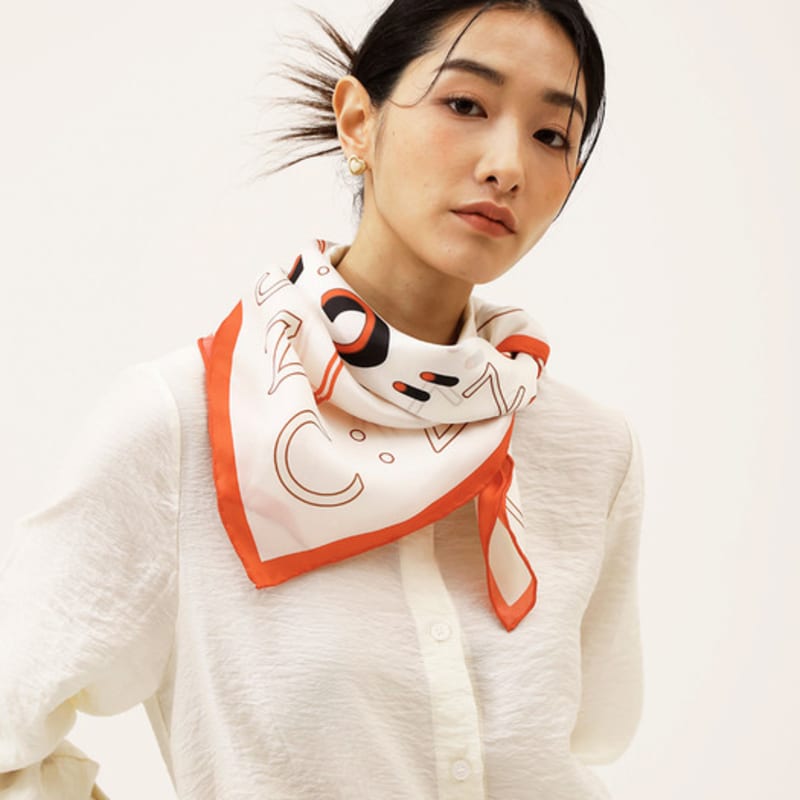 ONSZ 3D logo silk scarf