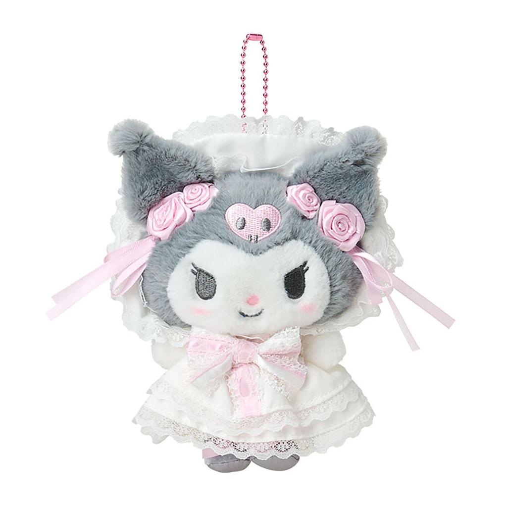 Sanrio Mascot Holder Ages 6 and 010219 (White Frill) Kuromi, Up,
