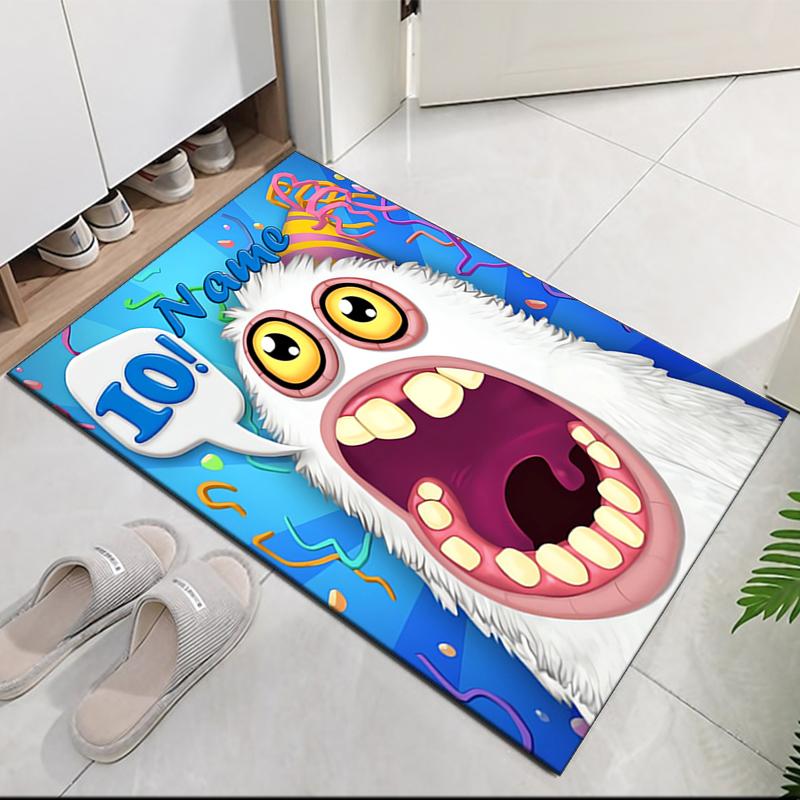 Custom Name My Singing Monsters Playground Printed Carpet, for Office Chair Living Room Bedroom Kitchen Room Decor Gifts.