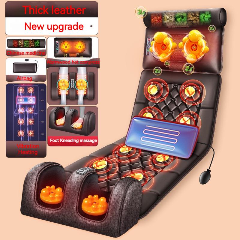 Электрическая массажная подушка для тела, вибрационный коврик, массажер для спины, массажная подушка для шеи, массажный матрас, забота о здоровье