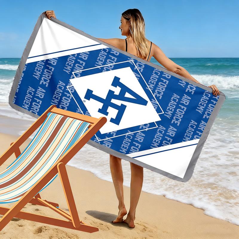Air Force Falcons Print Beach Towel, Large Soft Quick Dry Towel for Beach Camping Swimming