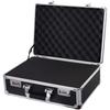 GAWOOW Aluminum Tool Case with Block 42 X X 15 Cm Cushion, Black, 30.5