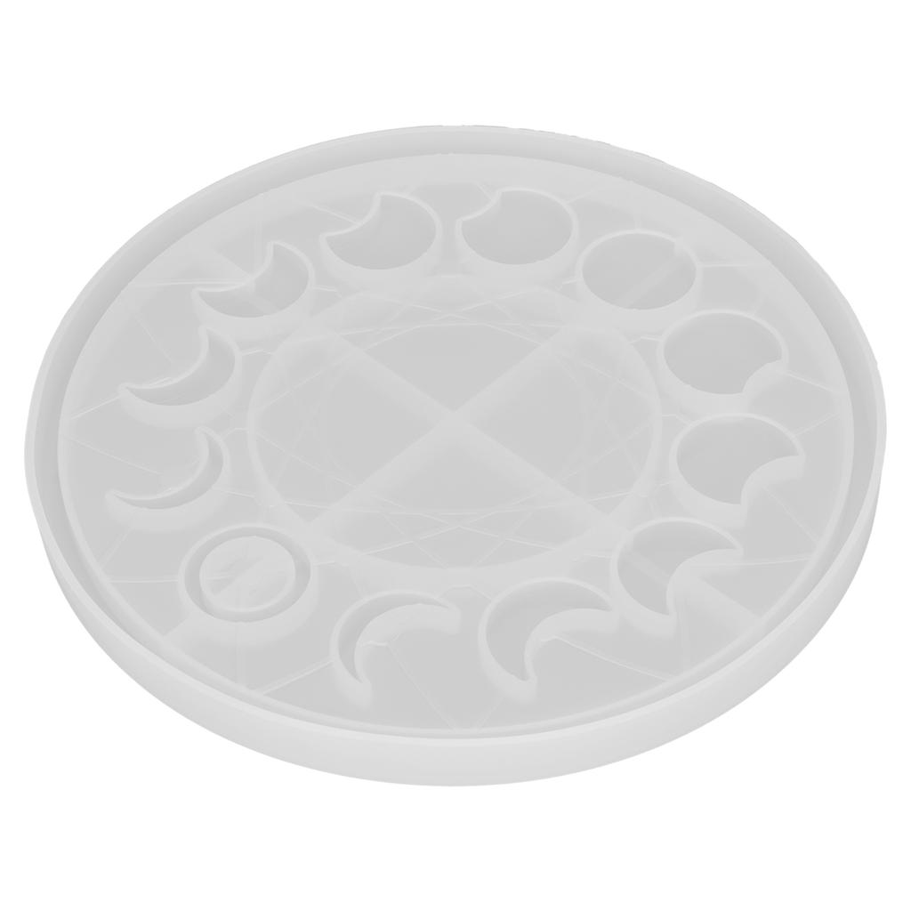 Форма для подноса с фазами луны Лунное затмение Серп Эпоксидная смола Формы для литья для DIY ремесел Изготовления ювелирных изделий Украшения для дома