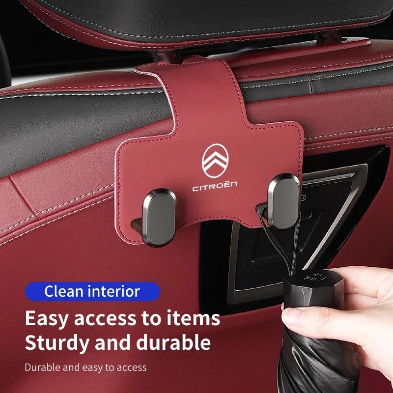APS2 Car Back Headrest Hanger Hook Rear Seat Hanging Holder Organizer For Citroen Jumper Celysee Cactus Picasso Aircross Saxo Grand