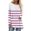 Women's Autumn And Winter Long Sleeved O-neck  Casual Long Loose T-shirt Top