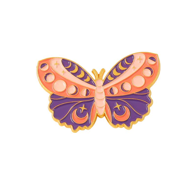 Butterfly Enamel Pin Cartoon Witch Animals Brooch Badges Insect Punk Lapel Clothes Women Kids Jewelry Backpack Gift for Friends