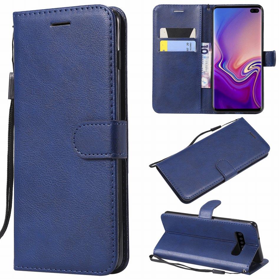 Милый чехол-книжка однотонный из кожи для Samsung Galaxy S20 Ultra A51 A71 A6 A7 A8 Plus A9 2018 S10E S10 J330 J530 J730 D06Z