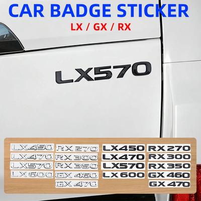 3D ABS Логотип Для GX470 LX570 LX600 RX350 RX300 Эмблема Цифры Буквы Наклейка Наклейка На Багажник Автомобиля Клейкая Наклейка Аксессуары