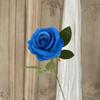 Искусственный цветок розы для цветочной композиции Реалистичная длинная стебель искусственная шелковая роза