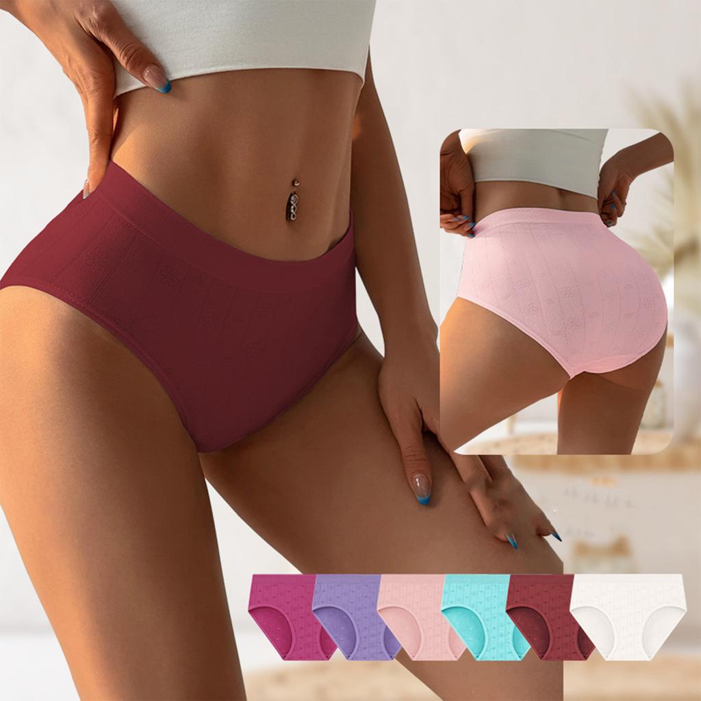 Women's Seamless Solid Color Breathable Underwear For Yoga Exercise