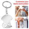 Personalized Name Number Keychain Custom Stainless Steel Keychain