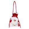 Christmas Candy Bag Snowman Santa Claus Reindeer Doll Bag Drawstring Xmas Goody Holder Favor Bags for Christmas Eve