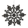 Christmas Tree Glitter Snowflake Pendant Gold Powder Snowflake Christmas Ornament Set