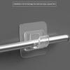 Punch-free Adhesive Telescopic Rod Fixing Frame Curtain Rod Fixing Hanging Rack Towel Rod Pole Holder 4 Pcs
