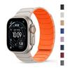Ремешок для Apple Watch Band ultra 2 3 49 мм 44 мм 40 мм 41 мм 46 мм 45 мм Магнитный Силиконовый correas Браслет IWatch Серии 11 9 8 SE 10