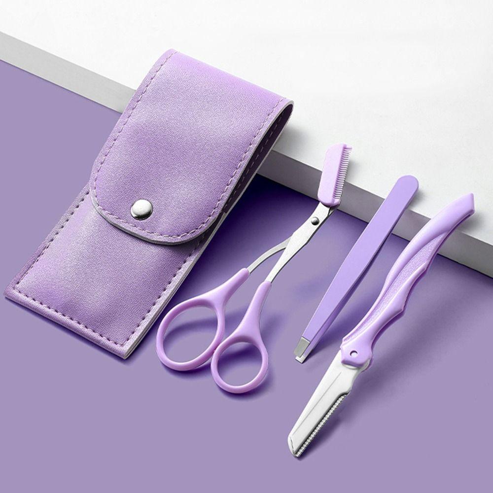 Removal Makeup Tool Eyebrow Tweezers Eye Brow Scissors Eyebrow Trimmer Set Eyebrow Clipper Comb