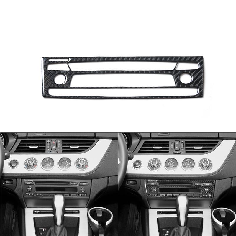 Carbon Fiber Car Interior Center Console Gear Shift Panel Frame Trim Sticker For BMW Z4 E89 2009-2016 Auto Styling Accessories
