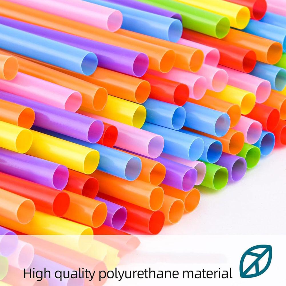 100 шт./набор соломинок для питья, цветные и черные, rietjes, принадлежности для вечеринок, питьевые, свадебные, гибкие, Ki U6C2