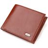 Reliable Medium Size Horizontal Men's Wallet Made of Natural Smooth Leather CANPELLINI 21862 Brown