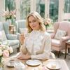 Large Bow Fake Collar Layered Decor Blouse Decorative Collar Detachable Ruffled Collar  Performance