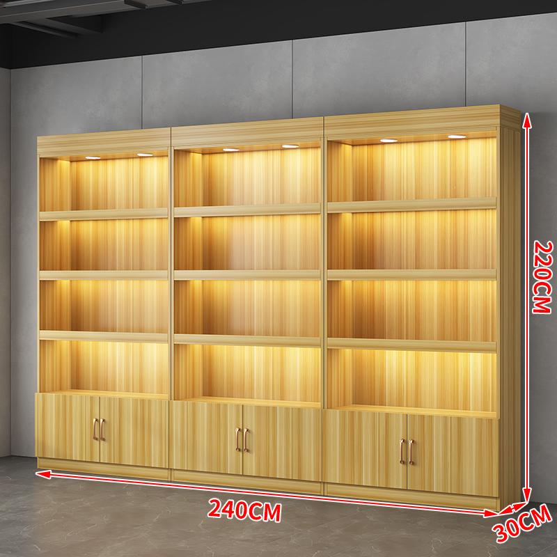High-End Multi-Layer Wine and Cigarette Display Cabinet for Stores