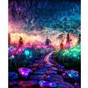 Frame Diy Acrylic Paint By Numbers For Adults Kits Colorful Road Landscape Coloring By Numbers For Home Decoration 40x50