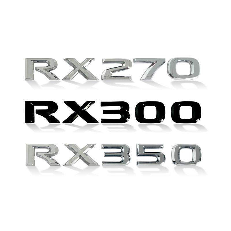 3D ABS Наклейка RX270 RX300 RX350 RX200t Эмблема Шильдик Хромированная Черная/Серебристая Буква Наклейка Для Lexus Задняя Крышка Багажника Декор