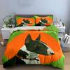 Bull Terrier Art Print Design Bedding Duvet Cover Set Duvet Cover Pillowcases  (1*Duvet Cover 2*Pillowcases, without duvet insert)