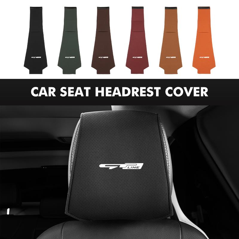 Car Seat Headrest Pillow Cover Protector Covers Auto Interior Accessories For KIA Rio K5 K2 Sportage Ceed Sorento Picanto MK9