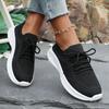 Fashion Breathable Mesh Running Shoes for Women Lightweight Knit Sport Sneakers Woman Comfort Soft Sole Non Slip Walking Shoes Plus Size