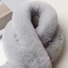 Women Winter Scarf with Wool Ball Decoration Solid Color Thickened Plush Warm Scarf Winter Outfits Accessories