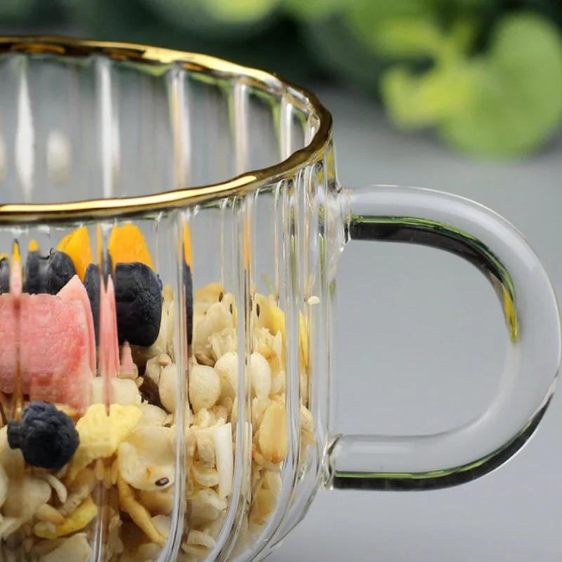 Creative Glass Cup Juice Drink Coffee Cup 400ml Pumpkin Shaped Phnom Penh Breakfast Tea Milk Water Cup Transparent Mug for Gifts