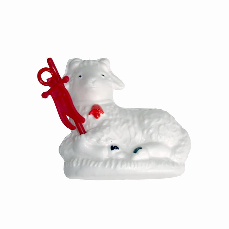 small plastic lamb - W06090