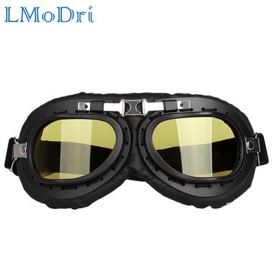LMoDri Ретро Мотоцикл Мотокросс Шлем Пилот Очки Jet Авиатор Винтаж Пилот Очки Мотоцикл Скутер Очки УФ Для