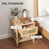 MDF Nightstand with Drawer, 40x40x48.4 cm