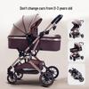 Lightweight, Two-Way Baby Stroller: Sit & Recline, High-Landscape Design with Shock Absorption