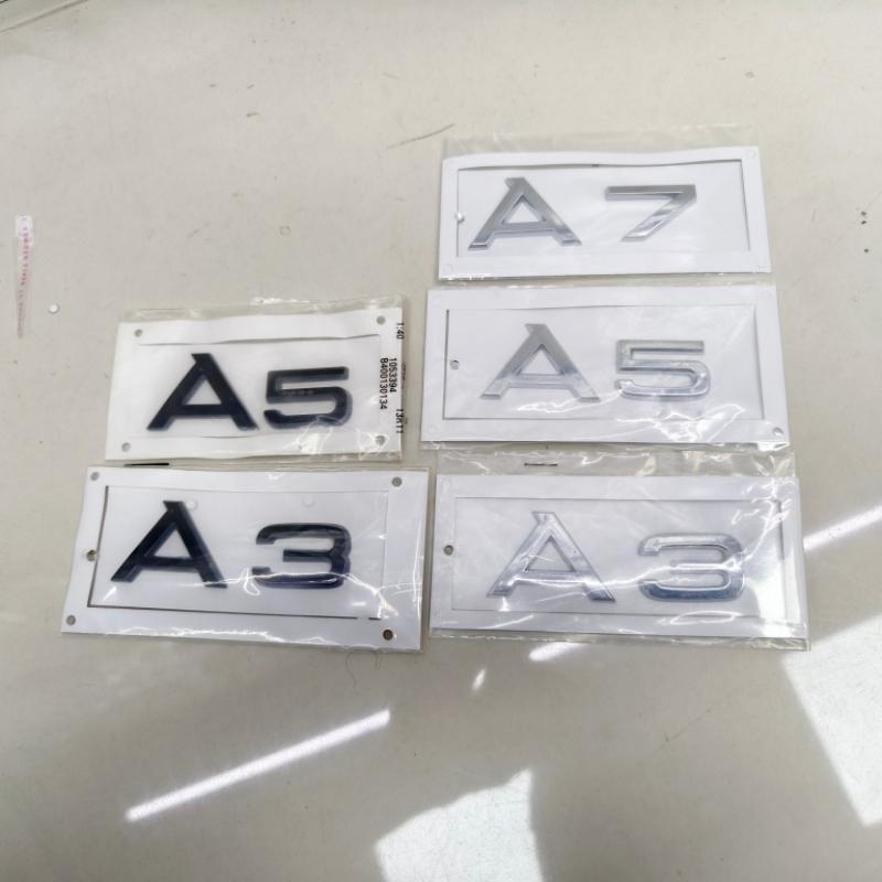 3D ABS хром глянцевый черный багажник автомобиля буквы цифры эмблема для A1 A3 A4 A5 A6 A7 A8 крышка багажника автомобиля табличка значок наклейка