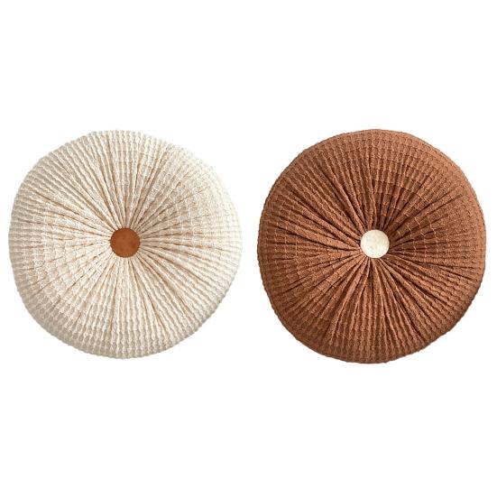 Декоративные подушки в европейском стиле, легкие, роскошные, однотонные, в форме колеса, круглый стул ручной работы, офисные подушки, диванная подушка, футон