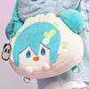 Meatball Hatsune Miku Head Cartoon Pattern Soft Plush Backpack Travel Casual