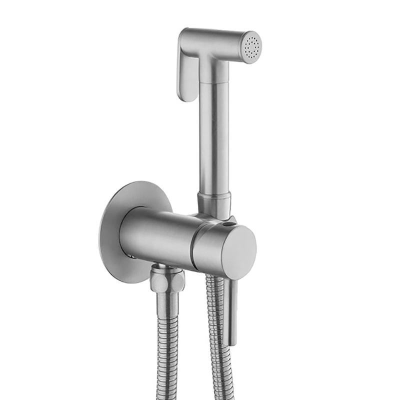 Bidet Faucet Stainless Steel Portable Toilet Bidet Sprayer Set Toilet Faucet Hygienic Shower Hot Cold Water Shoer Head
