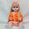 Realistik Reborn Chaqaloq Qiz To'liq Silikon Tanali Hayotga O'xshash Qo'g'irchoq Uzun Sochli 55 SM 22 Dyum Malika Kichkintoy Bebe Bolalar uchun Sovg'a