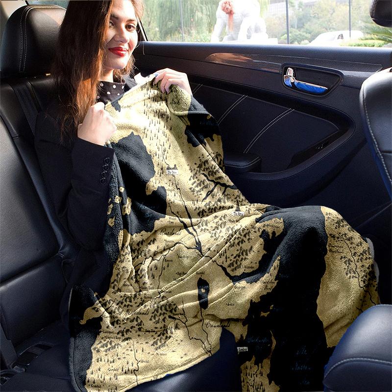 Game of Thrones Map: Westeros & Essos Wall Art DecorPrint Blanket, Soft Blanket For Sofa Office Bed And Travelling Daughter Birthday Gift es
